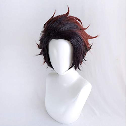 Amazon.co.jp: 耐熱コスプレウィッグ 竈門 炭治郎 かまど たんじろう